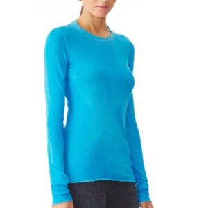 COTTON CITIZEN🌟Marbella Long Sleeve Top in Vintage Sea Blue🌟